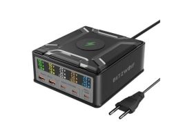 BlitzWolf BW-S28 asztali töltő, 2xUSB-A, 3xUSB-C (fekete)